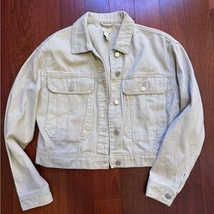 Pull&Bear Light Beige Jean Jacket